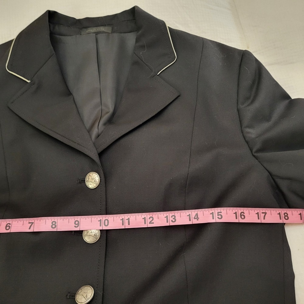 RJ Classics Travers Prestige Black Dressage Short Coat Competition Jacket 6R - Picture 11 of 15